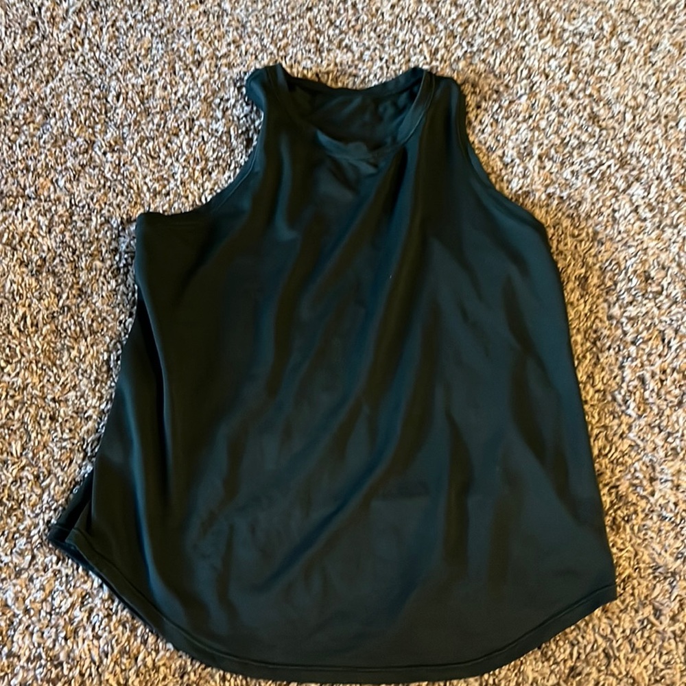 Green Lululemon workout tank